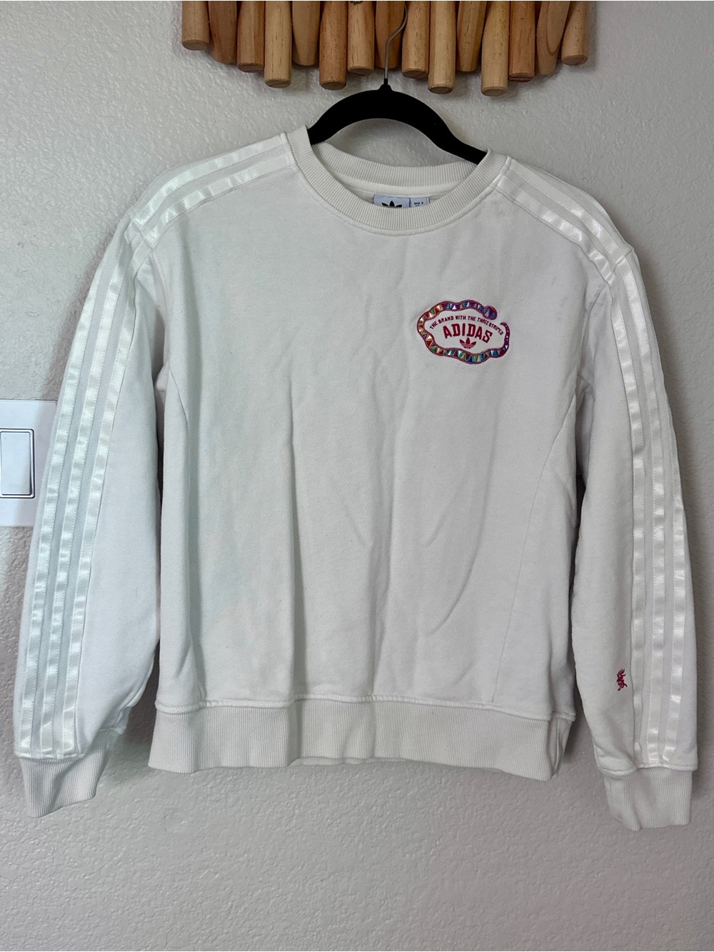 White Adidas CNY (Chinese New Year) Crew Sweatshirt
